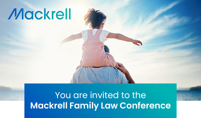 Save the date - Mackrell Family Law Conference