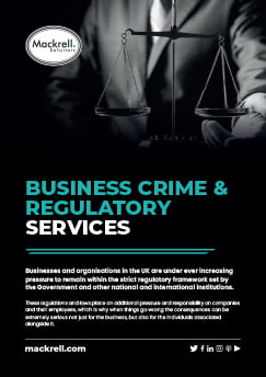 Business Crime and Regulatory Services