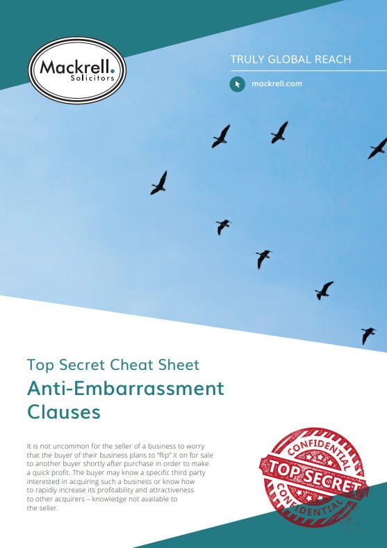 Anti Embarrassment Clauses