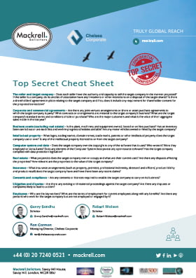 DD Checklist – Top Secret Cheat Sheet
