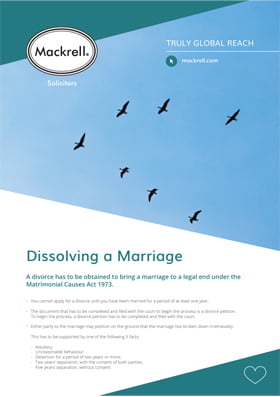 Dissolving a Marriage