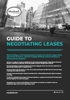 Guide to Negotiating Leases