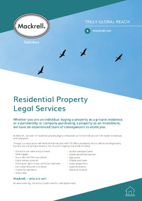 Residential Property Legal Services