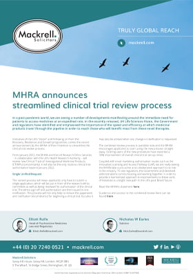 MHRA announces streamlined clinical trial review process
