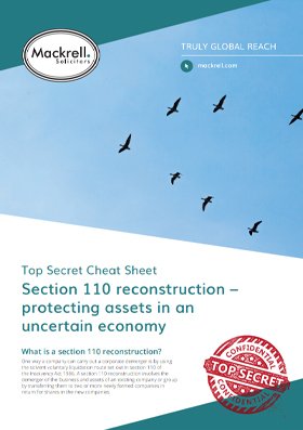 Section 110 Reconstruction – Protecting Assets in an Uncertain Economy