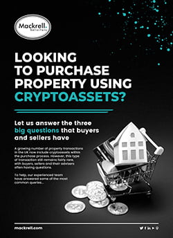 Looking to purchase property using Cryptoassets?