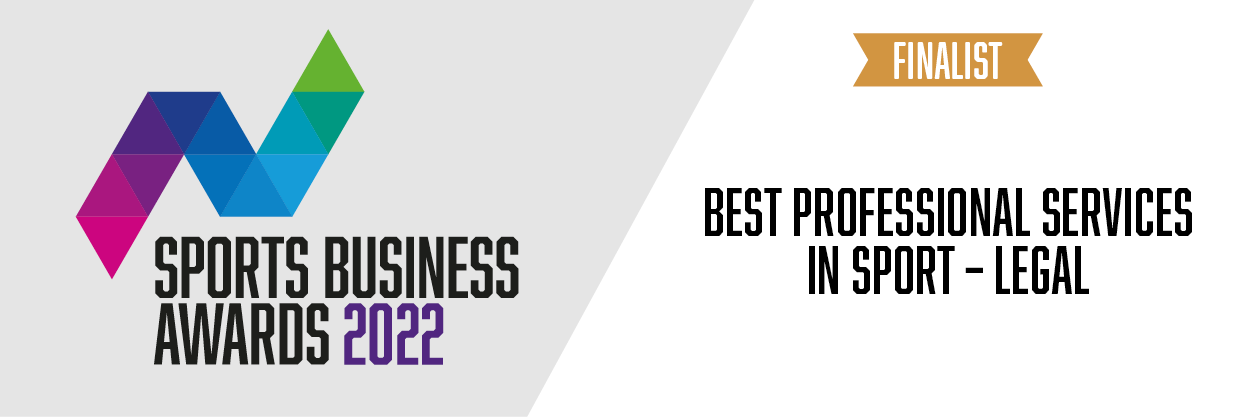 Sports Business Awards - Best Professional Services in Sport - Legal - Finalist