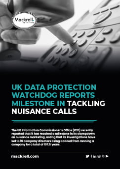 UK data protection watchdog reports milestone in tackling nuisance calls