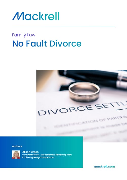 No Fault Divorce