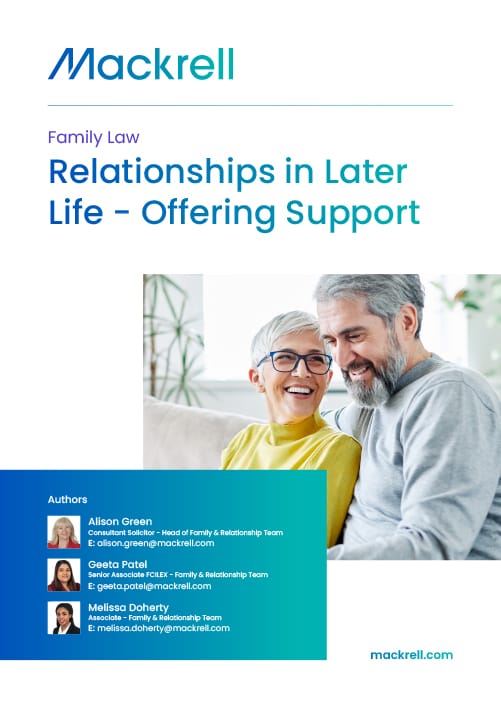 Relationships in Later Life - Offering Support